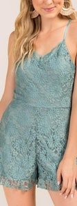 Francescas blue lace romper